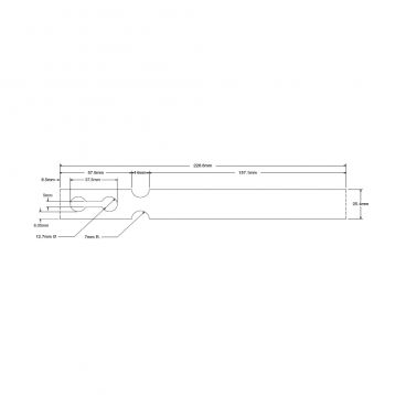 Zebra Extra Tuff 8000T - 25mmx229mm - Baumschuletikett aus 180 Mikron Polyolefin 180